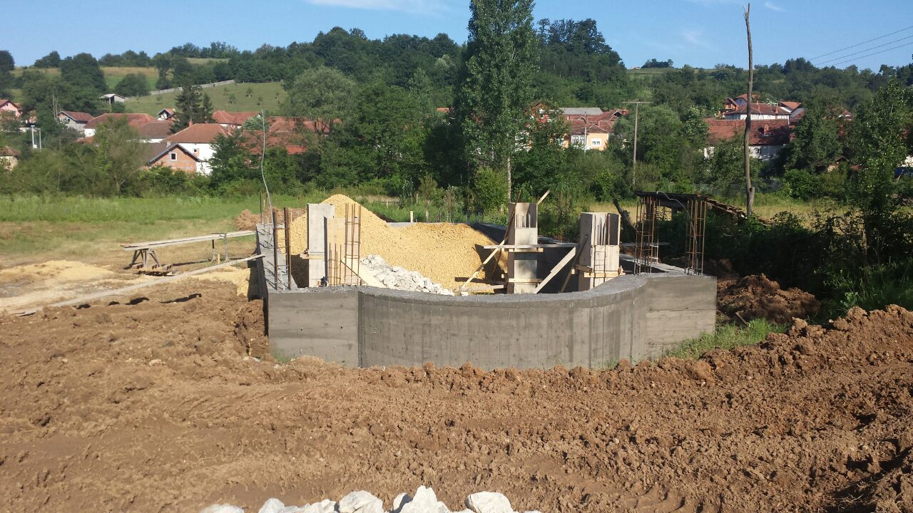 Изградња цркве - јун 2014.године