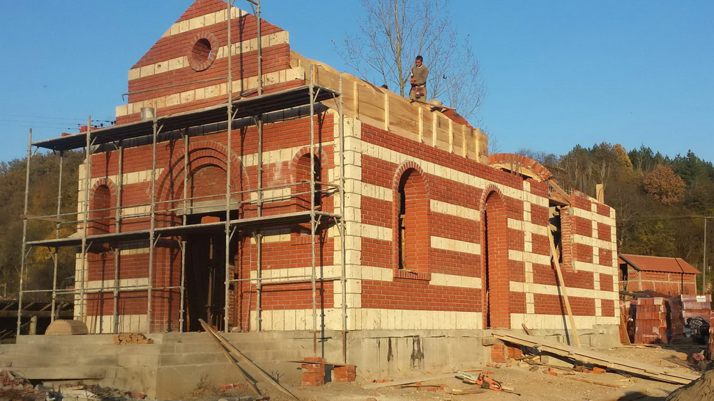 Изградња цркве - новембар 2014.године