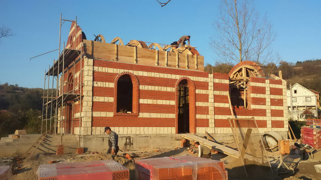 Изградња цркве - новембар 2014.године