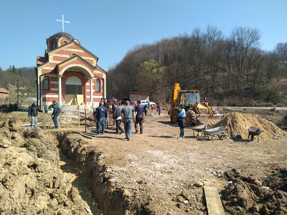 Изградња цркве - март 2019. године