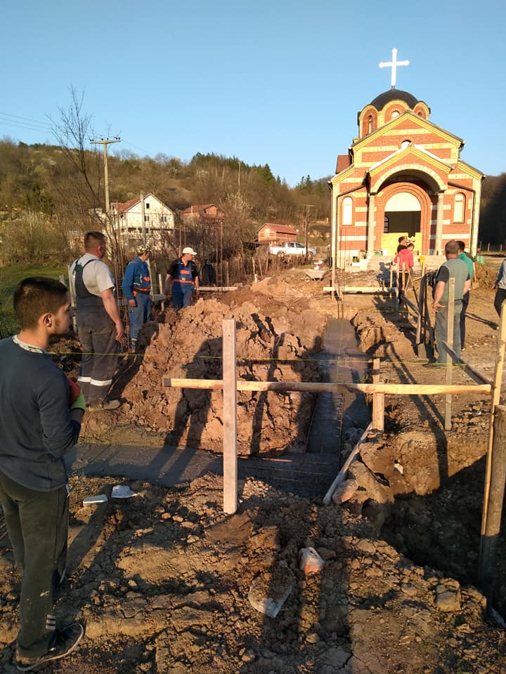Изградња цркве - март 2019. године